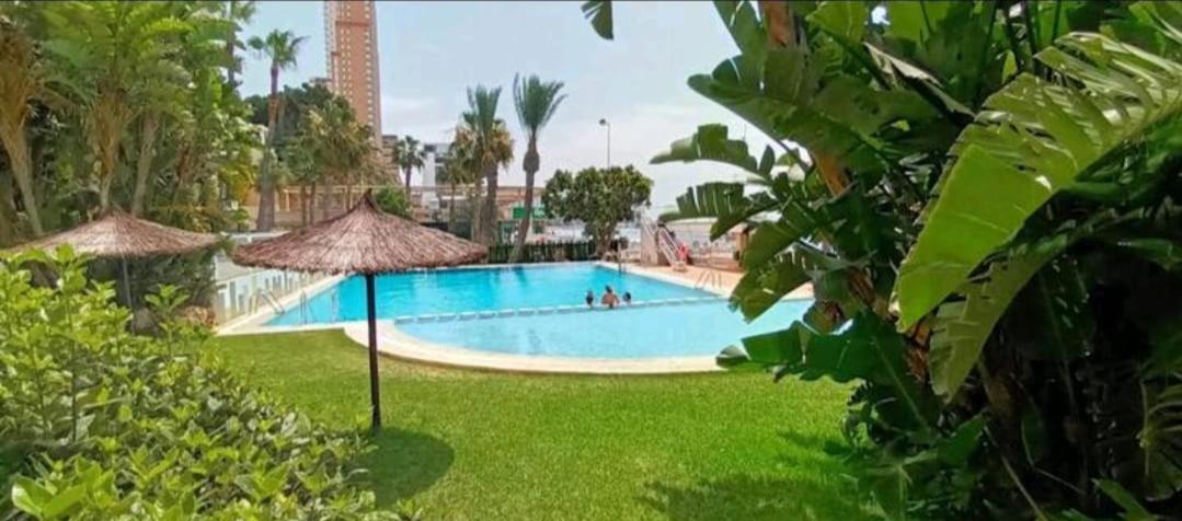 Apartamento Acapulco Luxe Piso 3 En 1A Linea Playa Poniente Benidorm Top Vistas Al Mar Espectaculares Y De Luxe Con Acceso A Piscina Y Garaje Privado Екстериор снимка